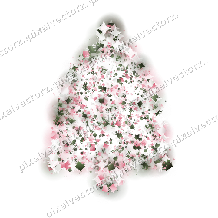 Seamless glitter bell in pink on a transparent background