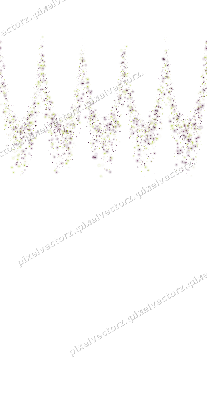 Seamless glitter garland of stars and eggs on a transparent background