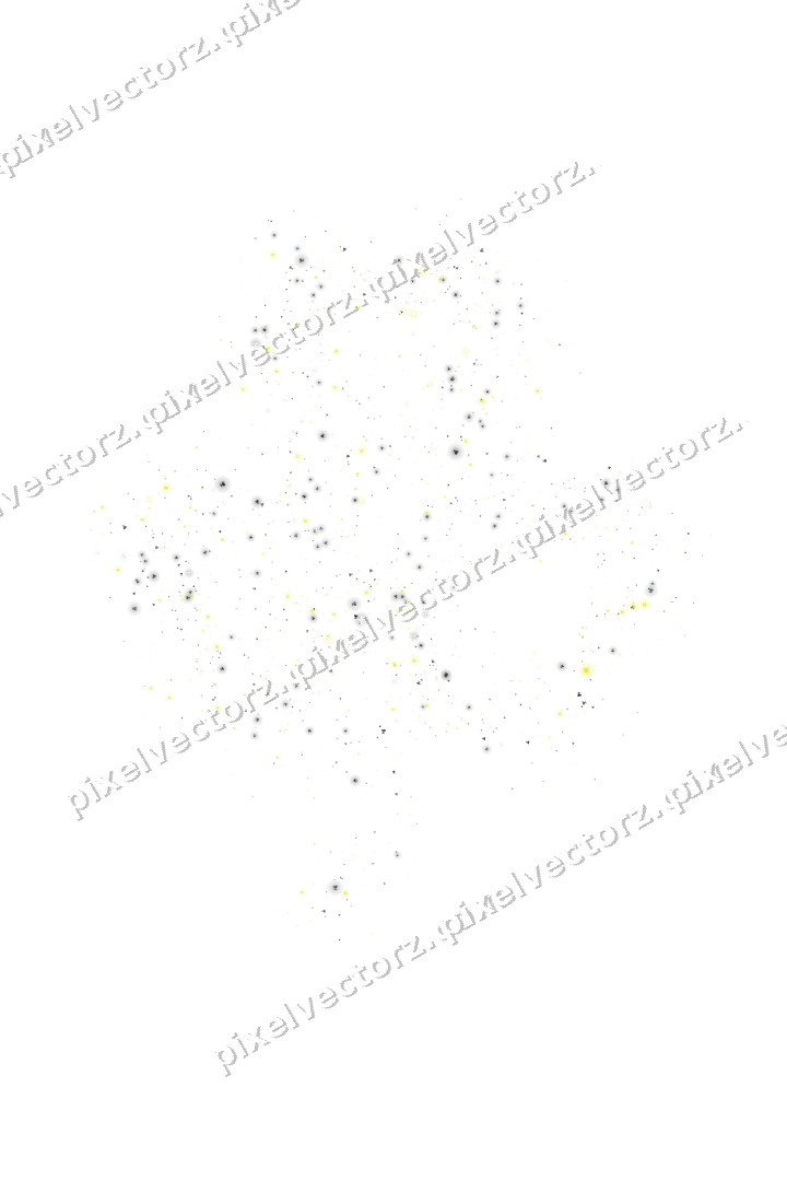 Seamless glitter shamrock in yellow on a transparent background