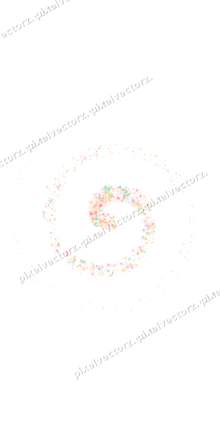 Seamless glitter spiral in pale pink on a transparent background