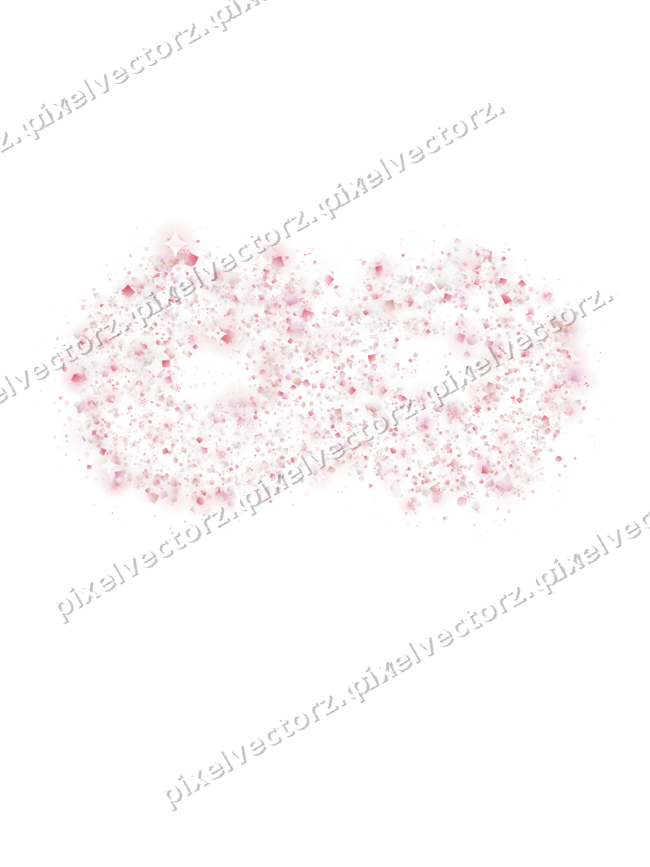 Seamless glitter carnival mask on a transparent background