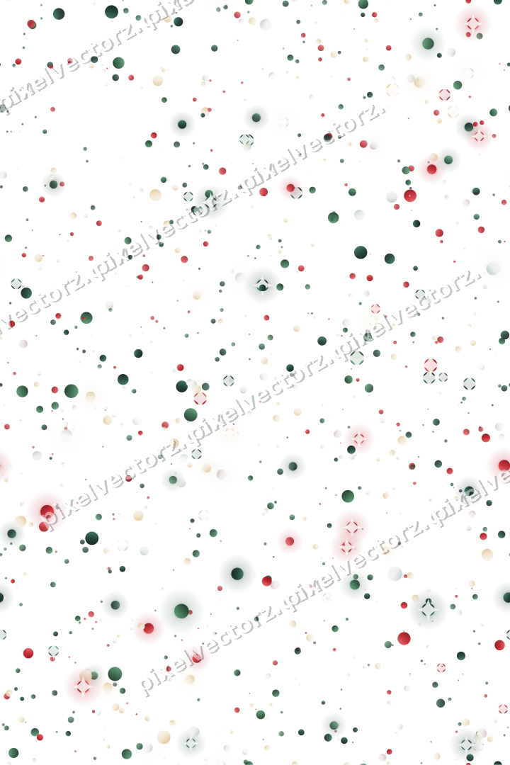 Seamless glitter scatter of dots on a transparent background