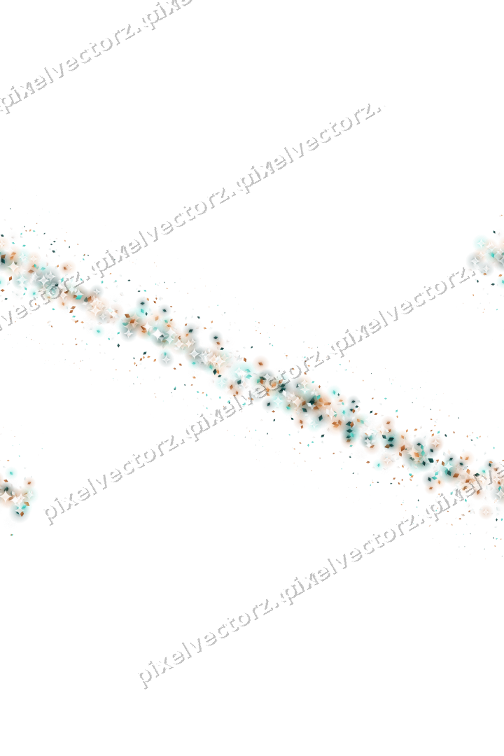 Seamless glitter band of diamonds on a transparent background
