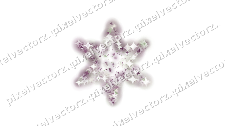 Seamless glitter star in dark magenta on a transparent background