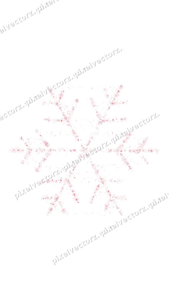 Seamless glitter snowflake in pale pink on a transparent background