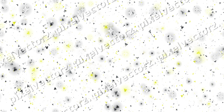 Seamless glitter scatter in yellow on a transparent background