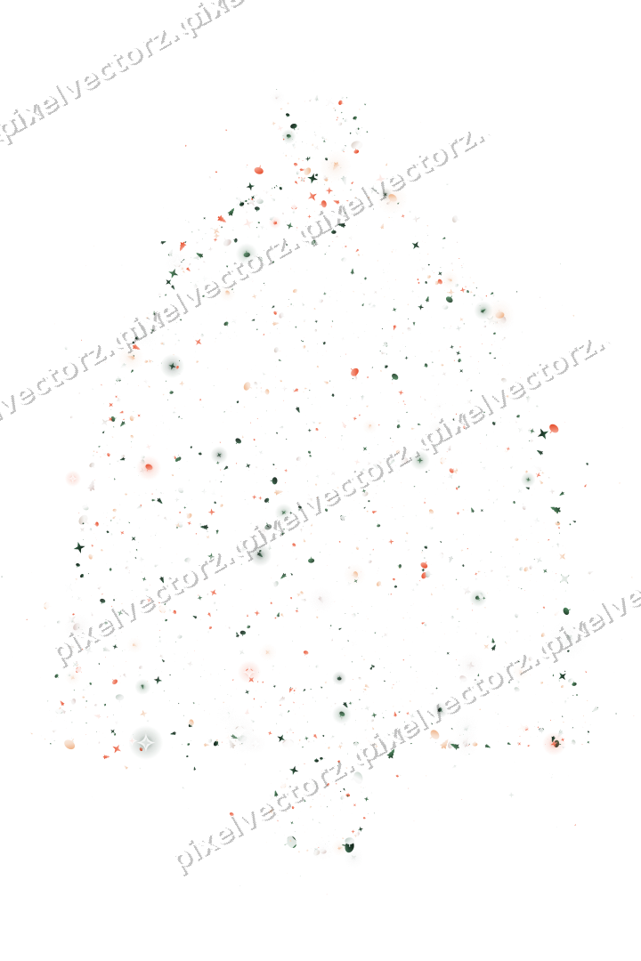 Seamless glitter bell in dark green on a transparent background