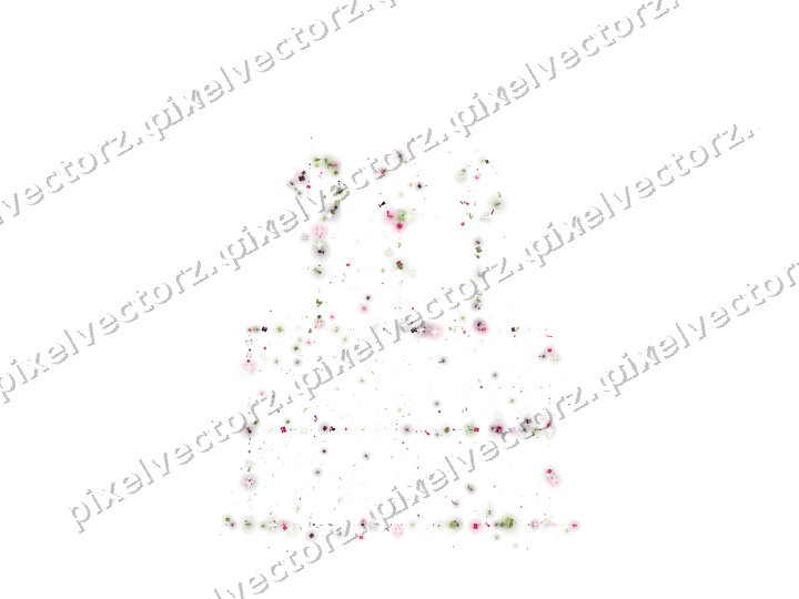 Seamless glitter birthday cake in lime on a transparent background