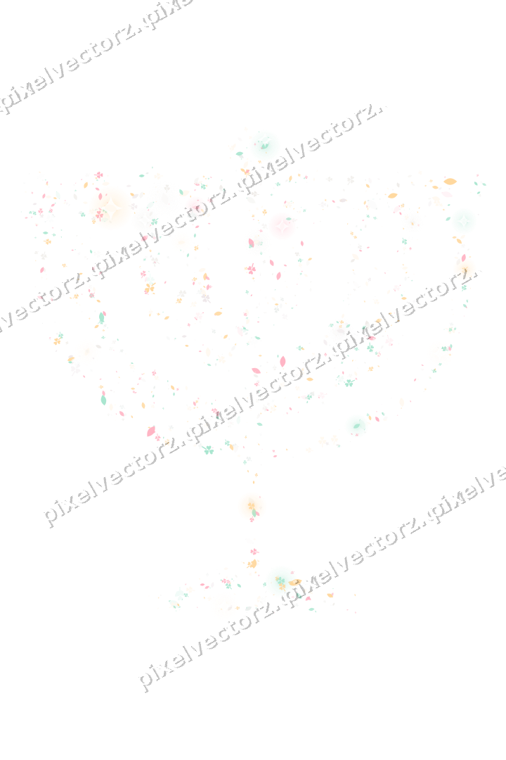 Seamless glitter menorah in pale pink on a transparent background