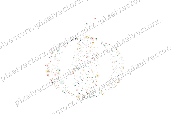 Seamless glitter pumpkin in amber on a transparent background