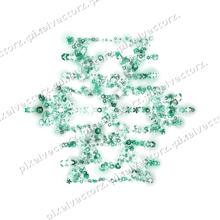 Seamless glitter snowflake on a transparent background