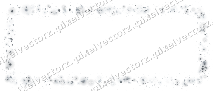 Seamless glitter frame in pale blue on a transparent background