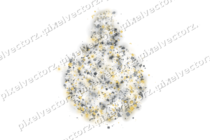 Seamless glitter bauble of gifts and bats on a transparent background