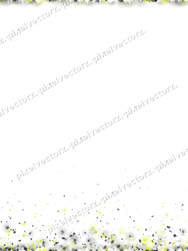 Seamless rising glitter in yellow and grey on a transparent background