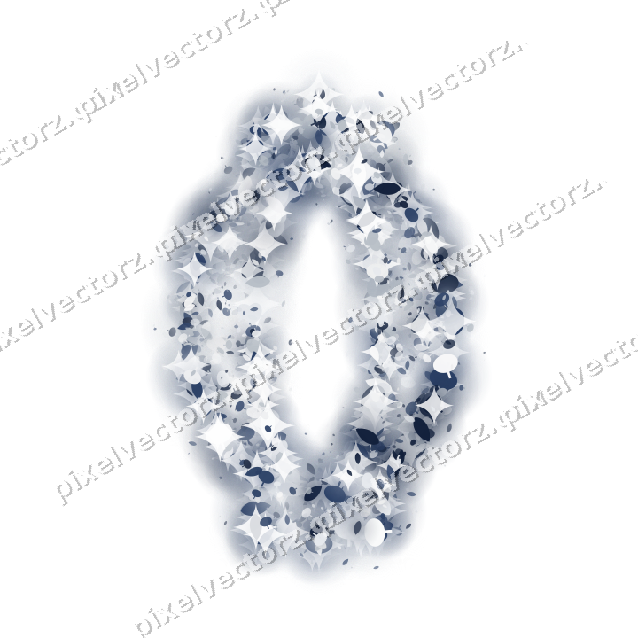 Seamless glitter lantern in dark blue on a transparent background