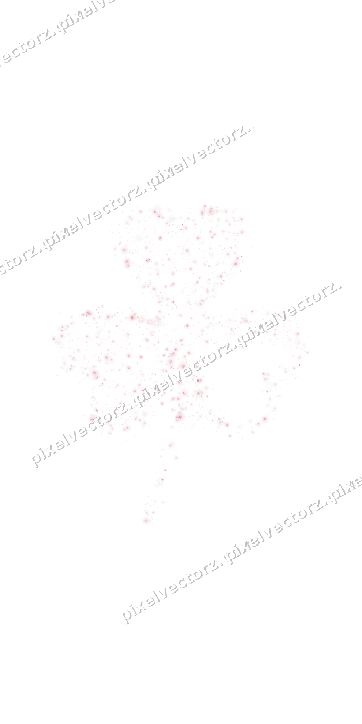 Seamless glitter shamrock in pale pink on a transparent background