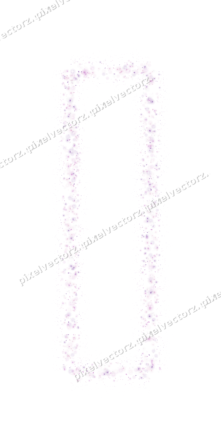 Seamless glitter frame of christmas trees on a transparent background