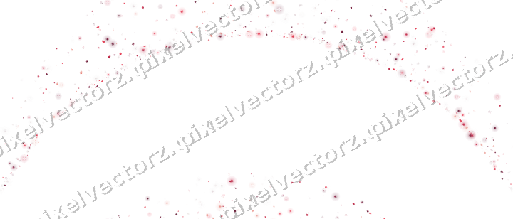 Seamless glitter garland in pink and red on a transparent background