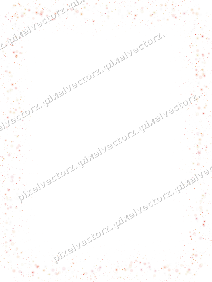 Seamless glitter frame of christmas trees on a transparent background