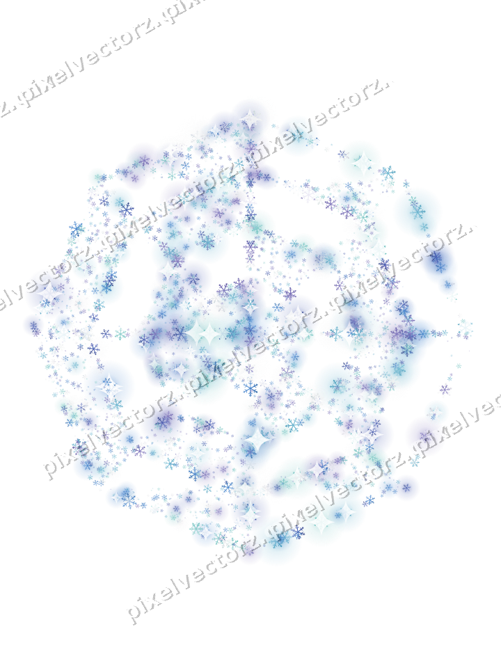Seamless glitter spider web of snowflakes on a transparent background