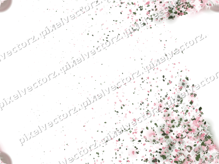 Seamless glitter corner in pink on a transparent background