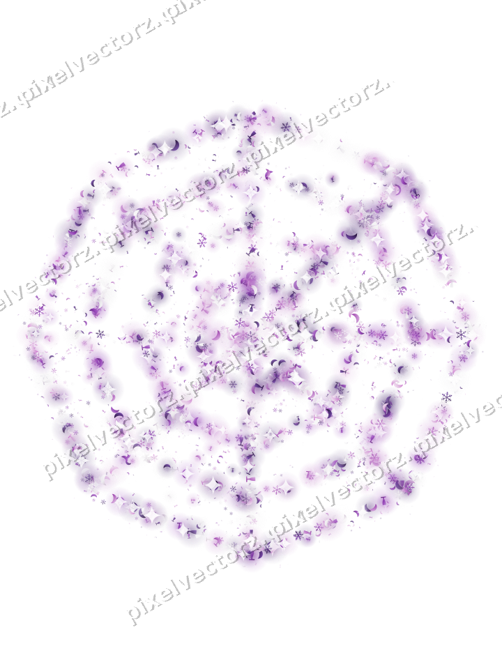 Seamless glitter spider web in purple on a transparent background