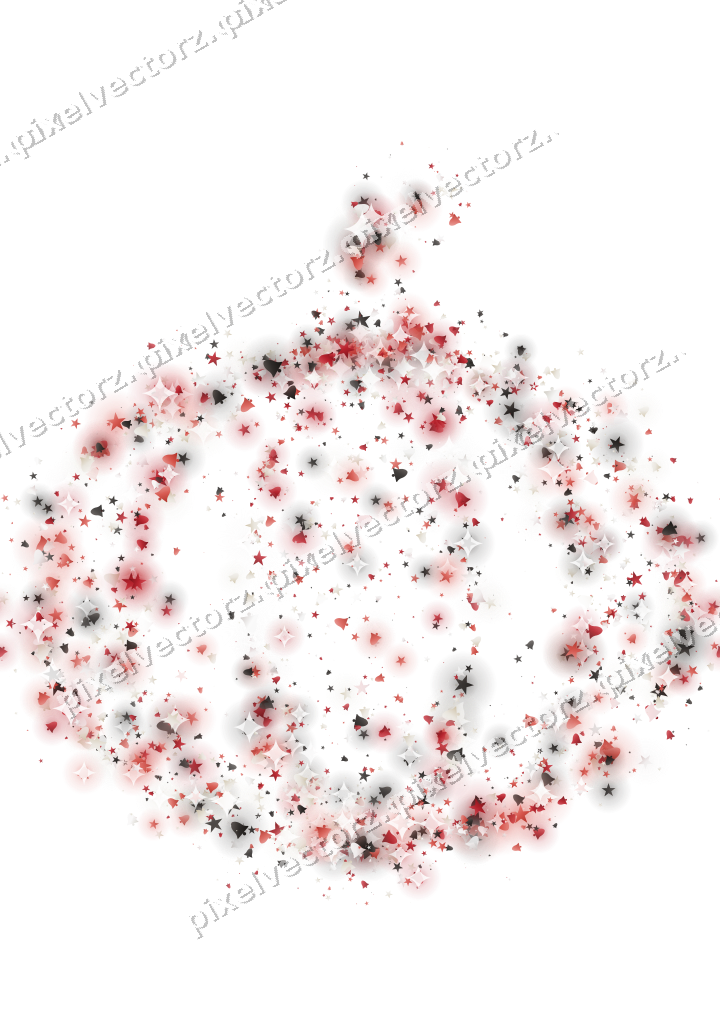 Seamless glitter pumpkin in red on a transparent background