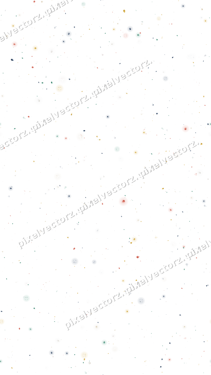 Seamless glitter scatter in amber on a transparent background