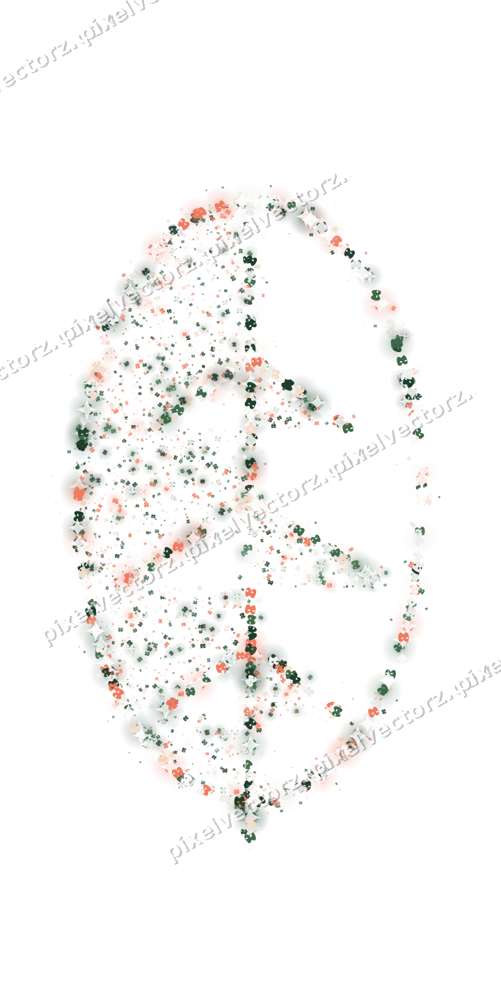 Seamless glitter leaf of masks on a transparent background