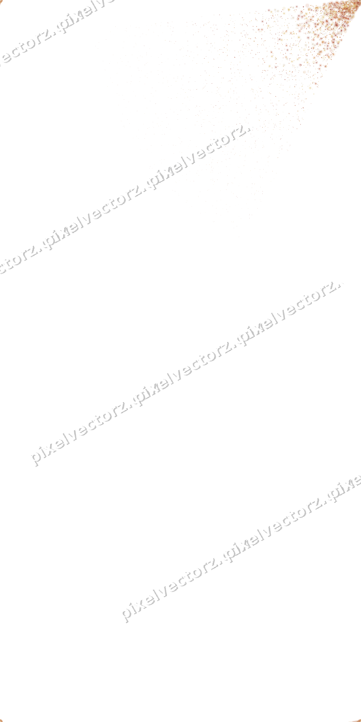 Seamless glitter corner of sparkles on a transparent background