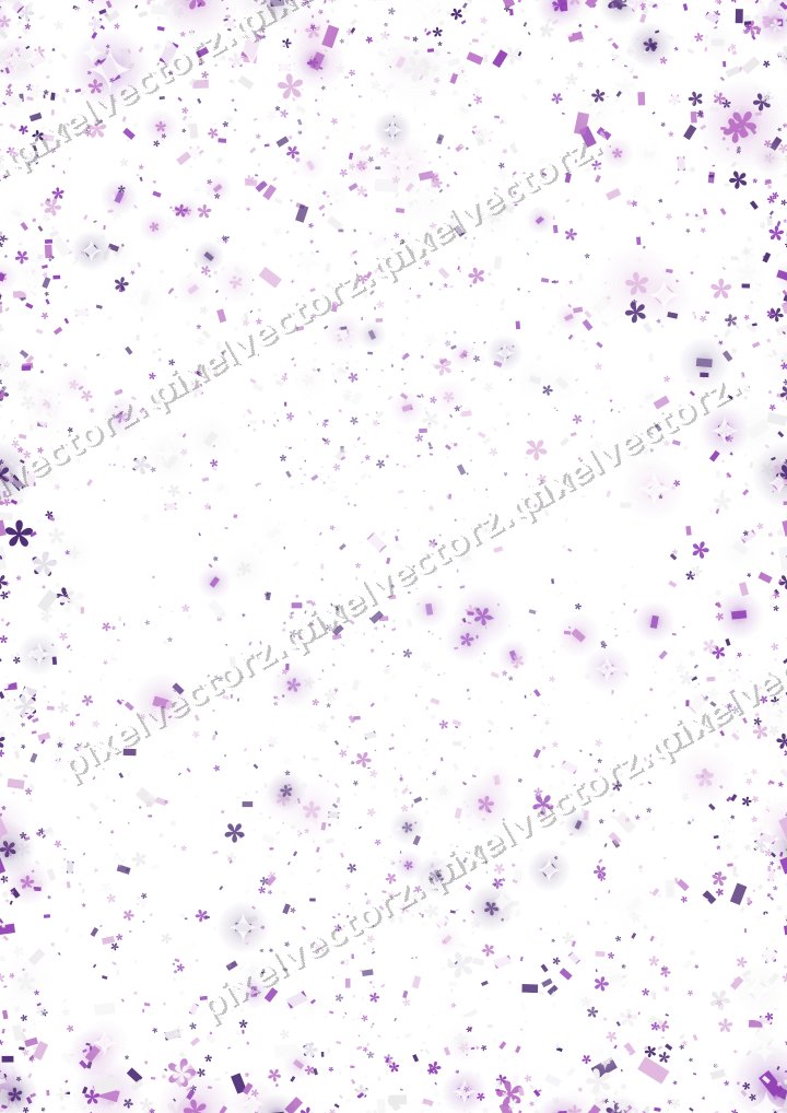 Nahtlose Glitzervignette in Violett auf transparentem Grund
