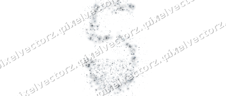 Seamless glitter number 5 in pale blue on a transparent background