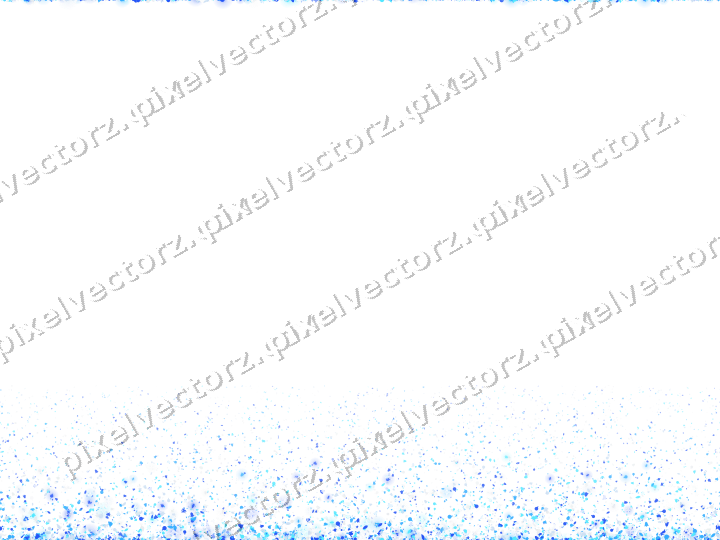 Seamless rising glitter in cyan and blue on a transparent background