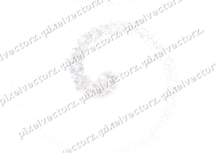Seamless glitter spiral in pale pink on a transparent background