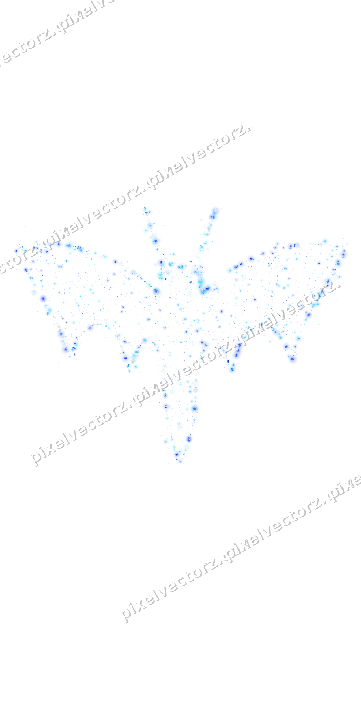 Seamless glitter bat of bats and confetti on a transparent background
