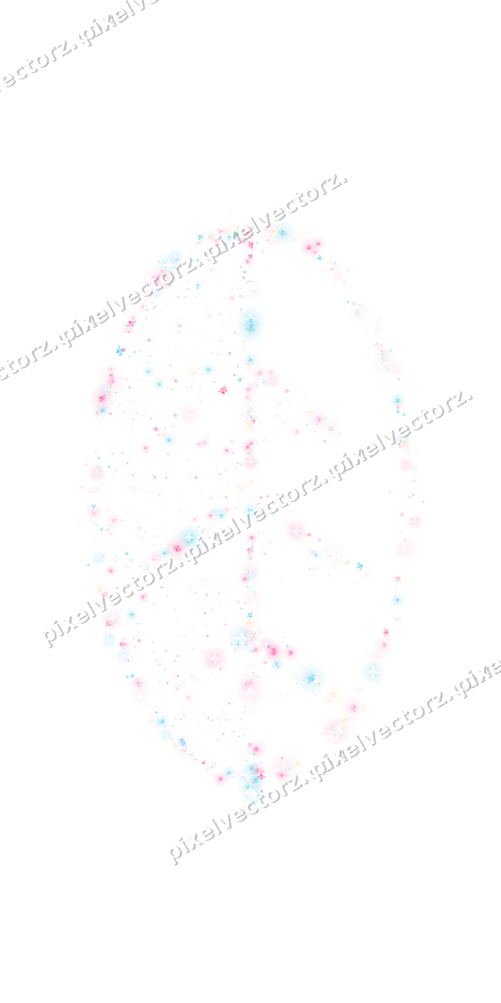 Seamless glitter leaf of shamrocks in pink on a transparent background