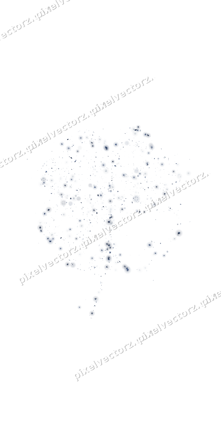Seamless glitter four leaf clover on a transparent background