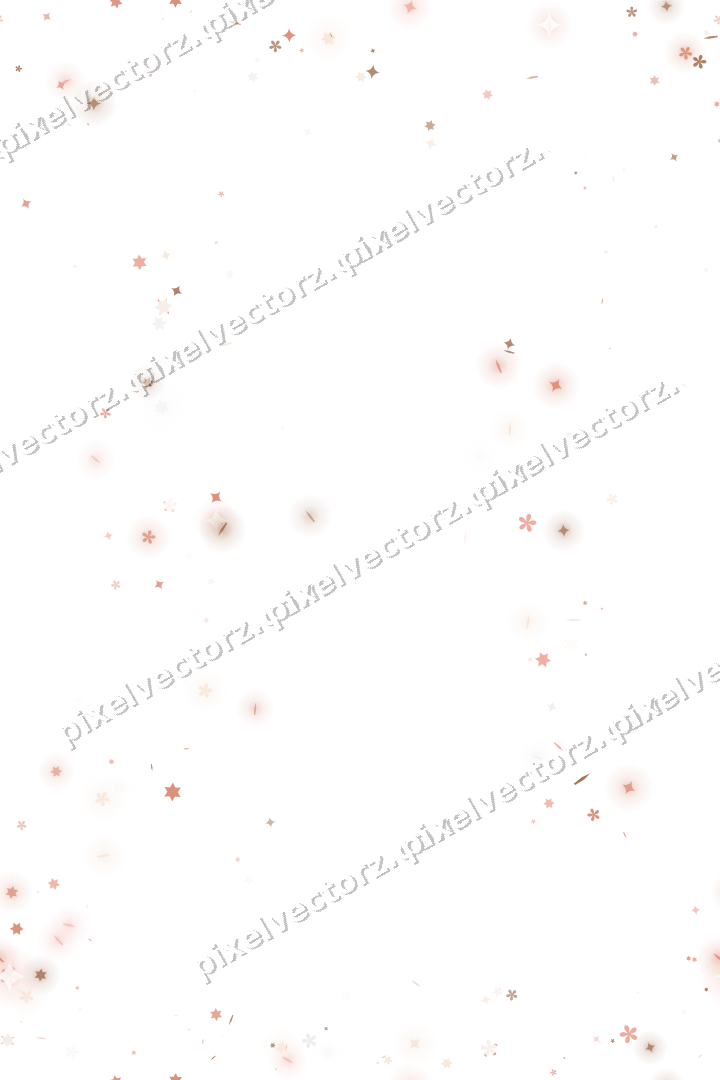 Nahtloser Glitzerkranz aus Sternen und Funken auf transparentem Grund