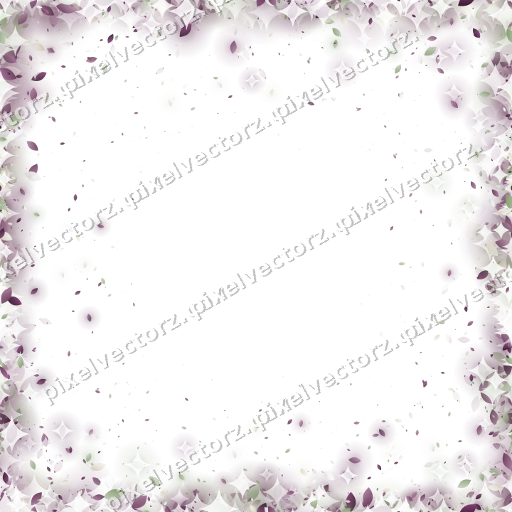 Seamless glitter vignette of droplets on a transparent background