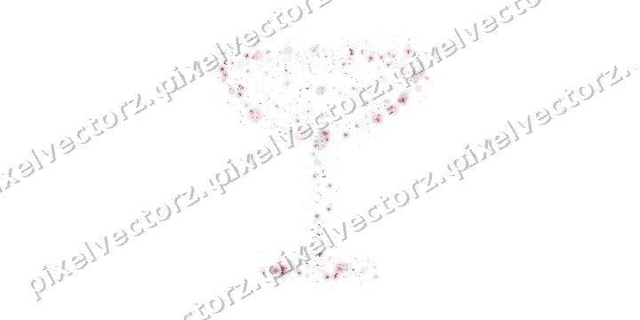 Seamless glitter champagne coupe on a transparent background