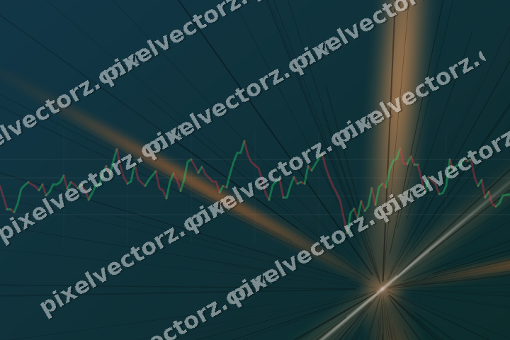 Leuchtender Neon Diagramm Hintergrund in Orange und Petrol
