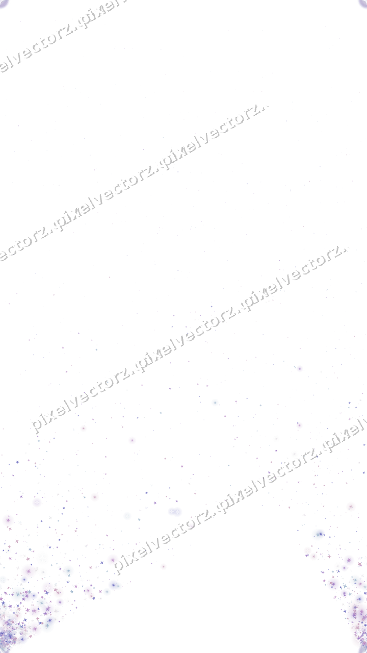 Seamless glitter corner of stars in purple on a transparent background