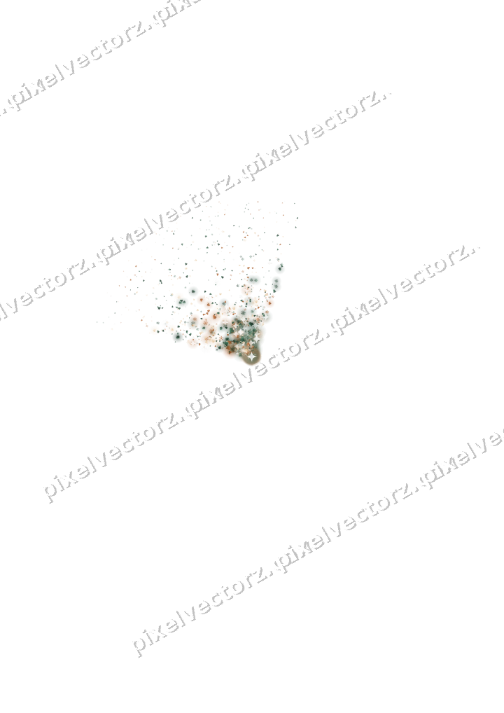 Seamless glitter corner in dark green on a transparent background