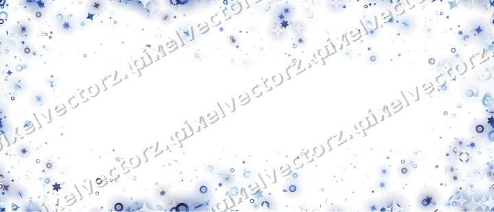 Nahtlose Glitzervignette in Blau und Türkis auf transparentem Grund