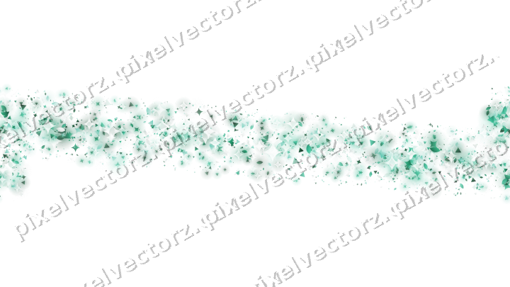 Nahtloses Glitzerband aus Funken und Tropfen auf transparentem Grund