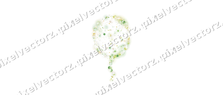 Seamless glitter balloon in lime on a transparent background