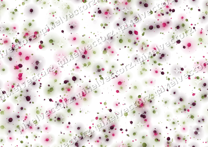 Seamless glitter scatter of balloons on a transparent background