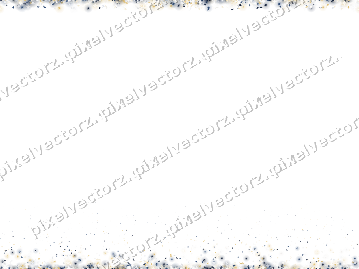 Seamless glitter border in dark blue on a transparent background