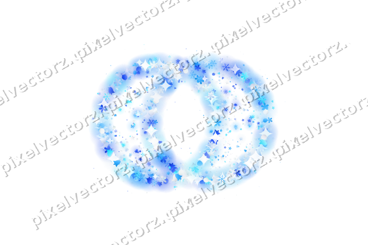 Seamless glitter wedding rings in cyan on a transparent background
