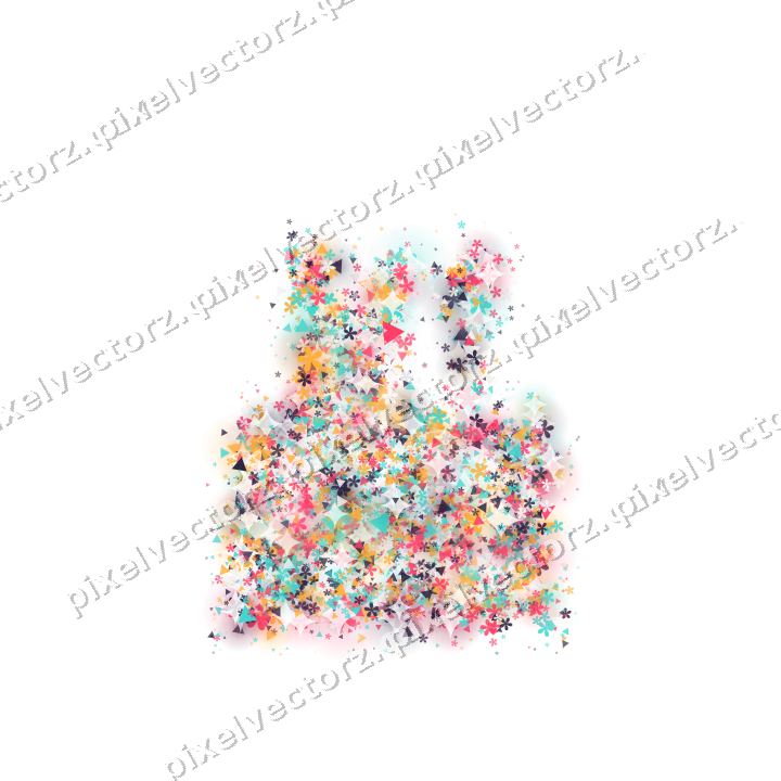 Seamless glitter birthday cake in pink on a transparent background